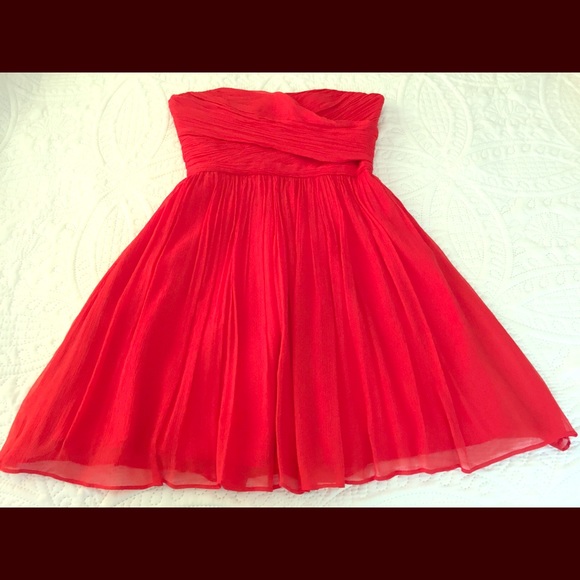 SOLD** J Crew Arabella Silk Chiffon Cocktail Dress - Picture 3 of 6